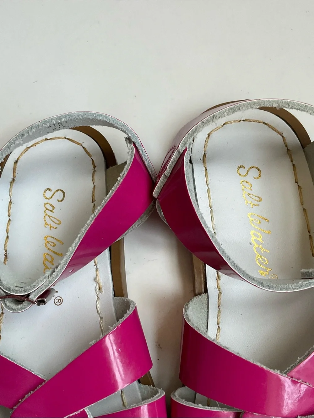 Salt Water Sandals by Hoy fuchsia strappy